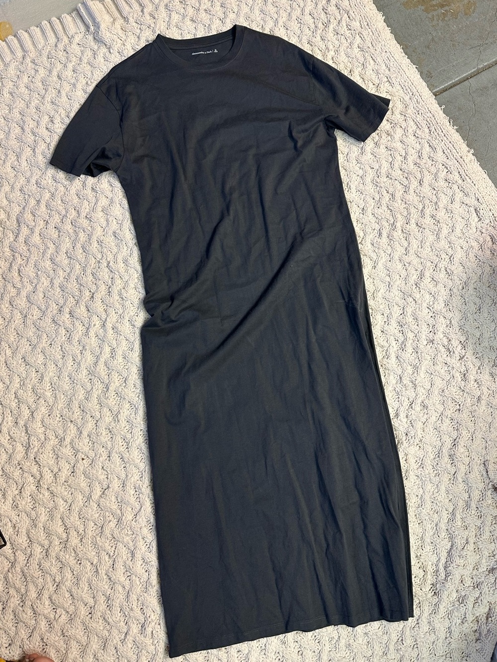 Abercrombie & Fitch Black T-Shirt Midi Dress